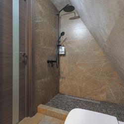 Коттедж №15 A-Frame (с террасой, кондиционером и камином без купели)