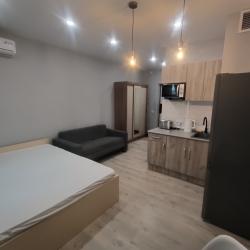 1-комнатные апартаменты студия с 1 двуспальной кроватью