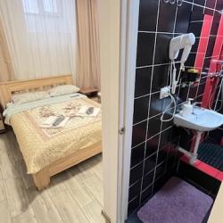Номер стандарт с 1 двуспальной кроватью (цокольный этаж)