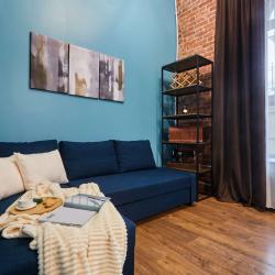 Фото Отель FlatStay Мойки 82| Трёшка у Исаакиевского собора в стиле Лофт, с просторной гостиной и 2-м ярусом