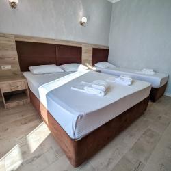 Номер комфорт с 1 односпальной и 1 двуспальной кроватью