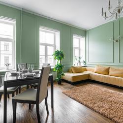 3-комнатные апартаменты улучшенные LetYourFlat “Toscana” гостиная 32м2