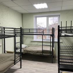 Кровать в общем номере с 3 двухъярусными кроватями (удобства на этаже) №5