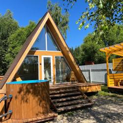 Дом A-frame №4 с купелью-фурако
