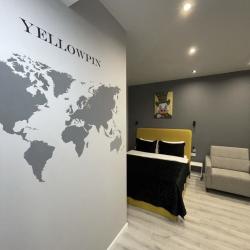 1-комнатные апартаменты студия с 1 двуспальной кроватью YELLOW
