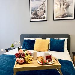 1-комнатные апартаменты люкс на 17 этаже с видом на реку Тура