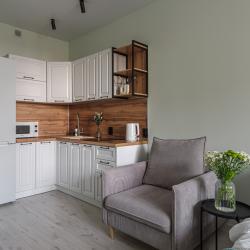 3-местные 1-комнатные апартаменты студия Воронеж, ул. Ломоносова, д. 84 с 1 двуспальной кроватью