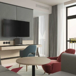 Номер люкс с 1 двуспальной кроватью (вид на бухту)