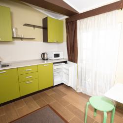 Комната стандарт с 1 двуспальной кроватью и кухней