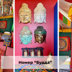 Кровать в 4-местном общем номере Будда