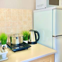 Номер стандарт семейный с 1 двуспальной кроватью и кухней