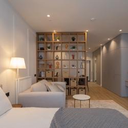 1-комнатные апартаменты студия с 1 двуспальной кроватью