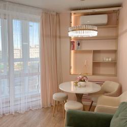 2-местные 1-комнатные апартаменты студия с 1 двуспальной кроватью