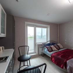 1-комнатные апартаменты студия с 1 двуспальной кроватью