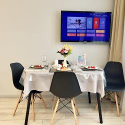 1-комнатные апартаменты люкс на 17 этаже с видом на реку Тура