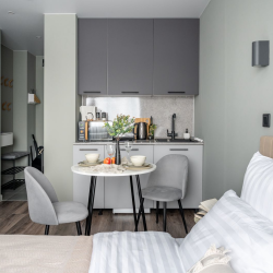 1-комнатные апартаменты студия Dayker City Apartments 1214