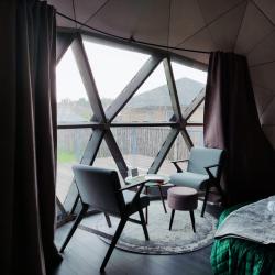 Коттедж стандарт 1 двуспальной кроватью Геокупол