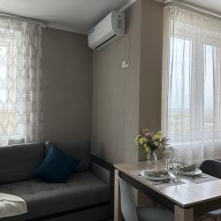 2-местные 1-комнатные апартаменты студия с 1 двуспальной кроватью