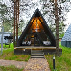 Коттедж №17 A-Frame (с террасой и кондиционером)