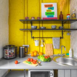 Номер стандарт с 1 двуспальной кроватью и кухней