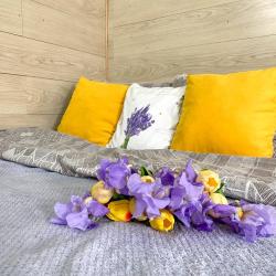 Номер семейный с 1 двуспальной кроватью Лаванда