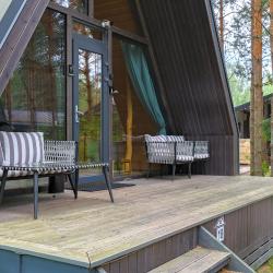 Коттедж №18 A-Frame (с террасой и кондиционером)