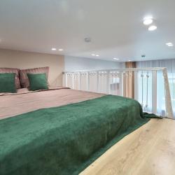 2-местные 1-комнатные апартаменты студия с 1 двуспальной кроватью