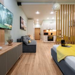 4-местные 1-комнатные апартаменты студия