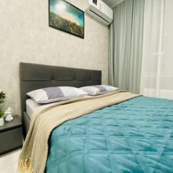 1-комнатные апартаменты студия с 1 двуспальной кроватью