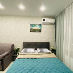 1-комнатные апартаменты студия с 1 двуспальной кроватью