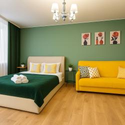 1-комнатные апартаменты студия Солнечная без балкона (мансарда)