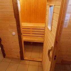 Двухместный номер в деревянном коттедже с сауной и камином