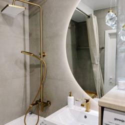 2-местные 1-комнатные апартаменты студия с 1 двуспальной кроватью