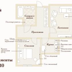 3-комнатные апартаменты стандарт #10
