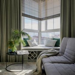 Апартаменты студия с видом на город