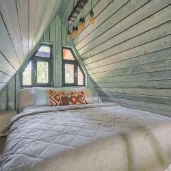 Коттедж №15 A-Frame (с террасой, кондиционером и камином без купели)