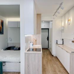 2-местные 1-комнатные апартаменты студия с 1 двуспальной кроватью