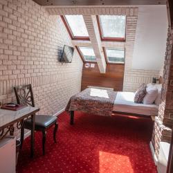 Номер стандарт комфорт с 1 двуспальной кроватью (мансарда)