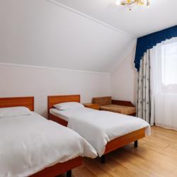 3-местный 1-комнатный номер стандарт с 2 односпальными кроватями (мансарда)