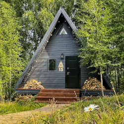 A-frame дом с фурако