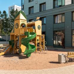 1-комнатные апартаменты студия Дизайнерская квартира на одного и двоих 4flats LAZURIT в Адмиралтейском районе