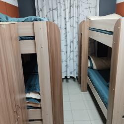 Кровать в 4-местном общем женском номере (удобства на этаже)
