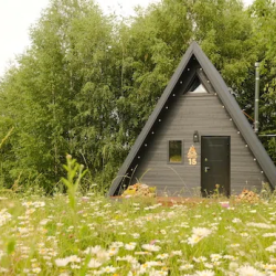 A-frame дом с банным чаном