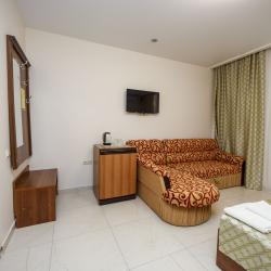 Номер стандарт с 1 двуспальной кроватью (цокольный этаж)