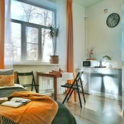 1-комнатные апартаменты улучшенные с 1 двуспальной кроватью и диваном