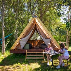 A-frame на 2 человека с двумя раздельными кроватями