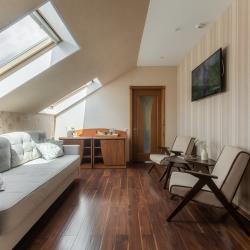 2-комнатный номер люкс с 1 двуспальной кроватью (мансарда) № 5