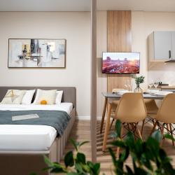 4-местные 1-комнатные апартаменты студия