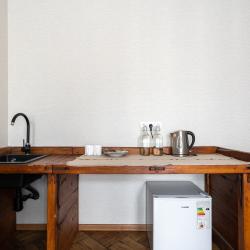 1-комнатные апартаменты студия с 1 двуспальной кроватью
