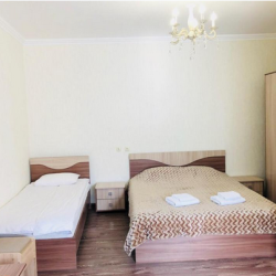 Номер стандарт с 1 односпальной и 1 двуспальной кроватью